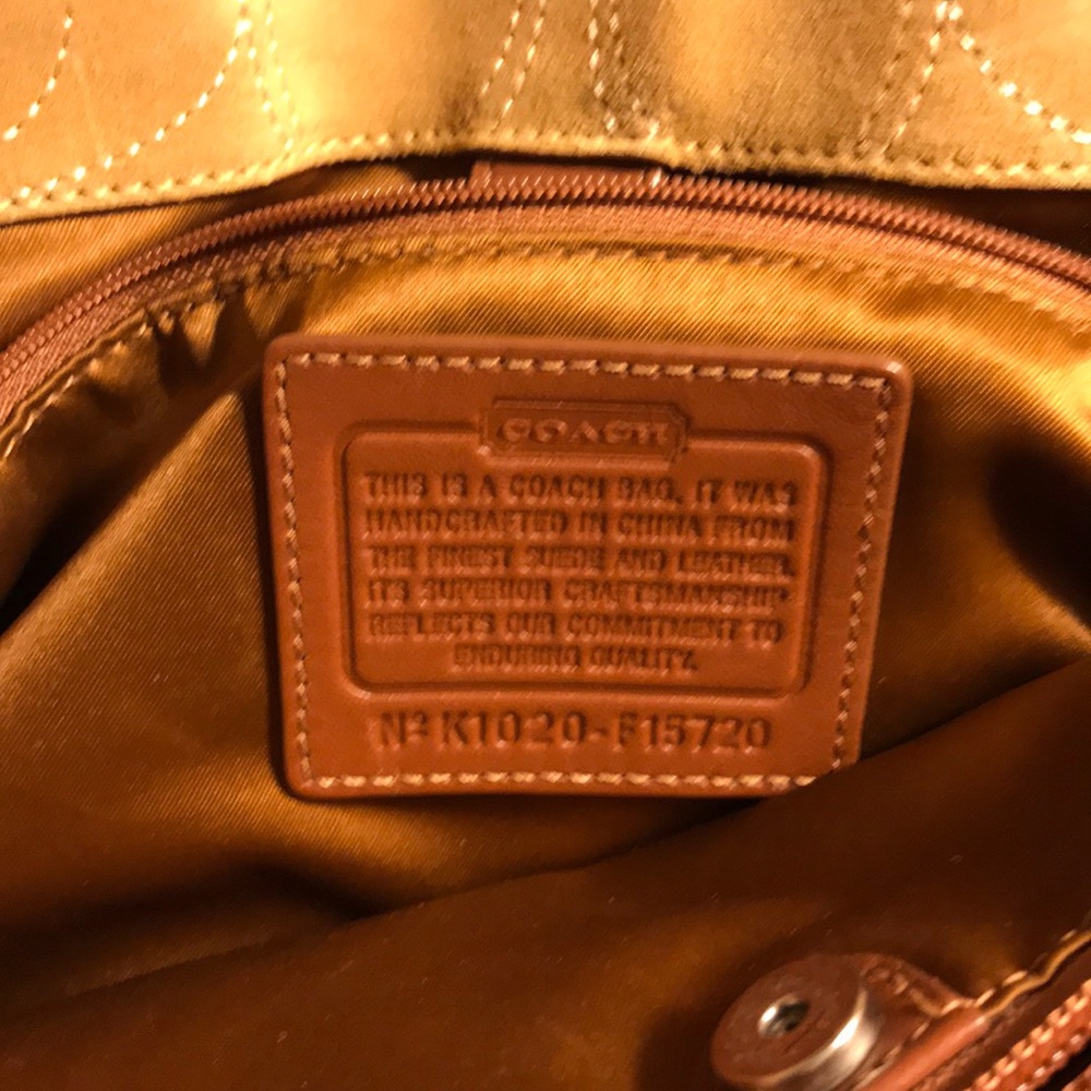 Suede Coach purse